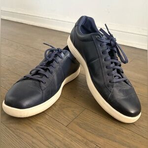 Cole Haan Men’s Leather Sneakers Navy Size 11.5 – Excellent Condition